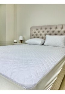 Hometaş Ev ÜrünleriKapitone Fitted %100 Su Sıvı Geçirmez Pamuk Alez Yatak Koruyucu Kapitoneli Yatak Alezi