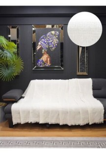 Star Home Collections 170x220 Ekru Pamuklu Koltuk Örtüsü