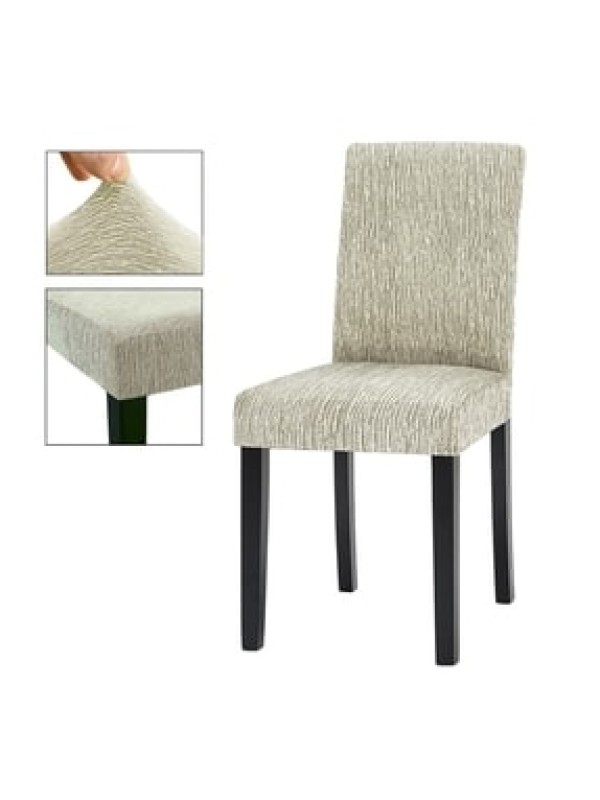 elgeyarJakarli Sandalye Örtüsü Çubuk Desen Yüksek Esnekli Sandalye Kılıfı( 1 Adet)