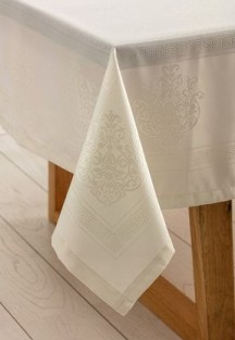 scarlet home collection Neoplan Su Geçirmez Jakarlı Polyester Masa Örtüsü