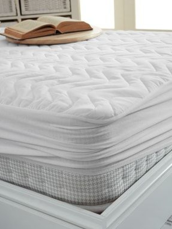 DecovillaKapitone Fitted Full Kenar Su Sıvı Geçirmez Yatak Koruyucu Alez Çarşaf Beyaz